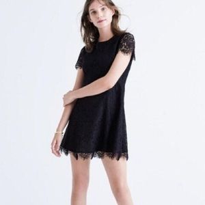 Madewell Black Lace Dress - 8